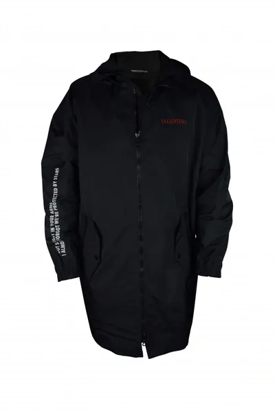 Valentino Waterproof Jacket In Black