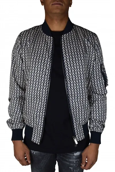 Valentino Bomber Jacket In Blue