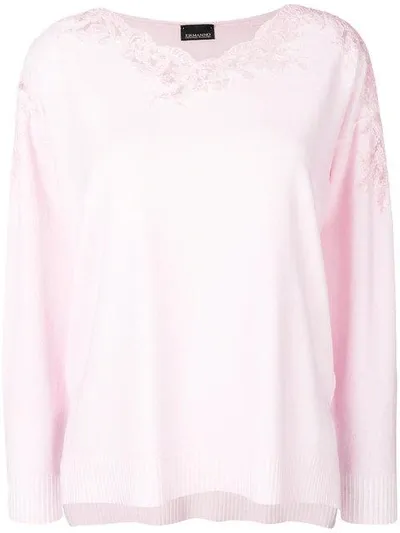 Ermanno Ermanno Maglia Sweater In Pink