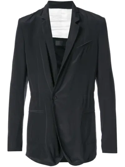 Haider Ackermann Crepe De Chine Blazer In Black