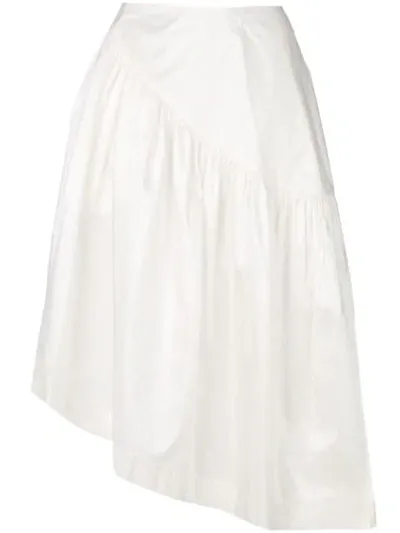 Simone Rocha Frilled Midi Skirt In White