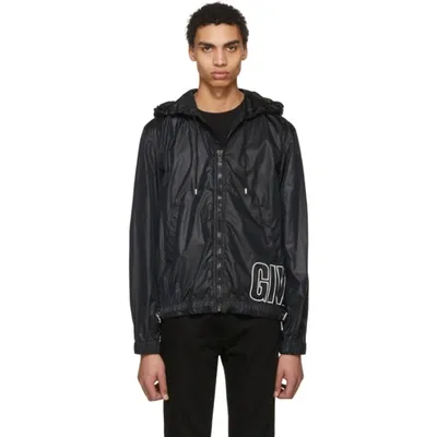 Givenchy Black Nylon Logo Windbreaker Jacket