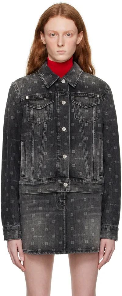 Givenchy Black 4g Denim Jacket