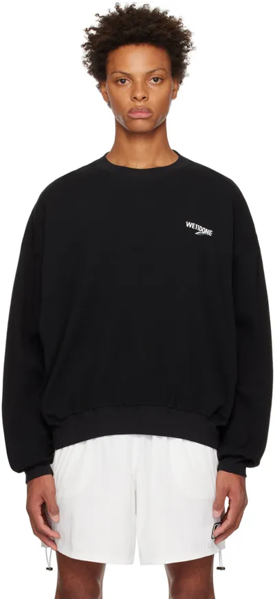 We11 Done 1506 Logo Sweatshirt In Black