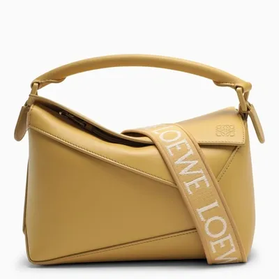 Loewe Small Pale Yellow Puzzle Bag