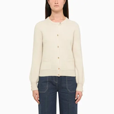 Gucci Ivory Wool Cardigan