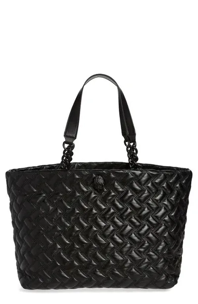 Kurt Geiger Kensington Drench Leather Shopper Bag In Black