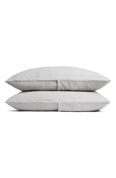 Parachute Set Of 2 Linen Pillowcases In Fog