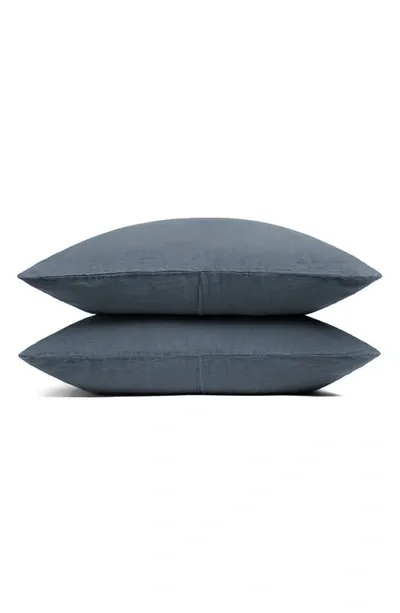 Parachute Set Of 2 Linen Pillowcases In Dusk