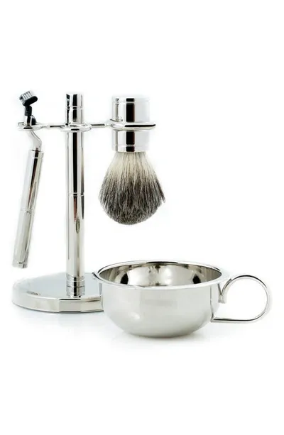 Bey-berk Fusion Razor & Badger Brush Set In Multi Color