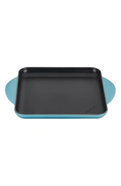 Le Creuset 9 1/2-inch Square Griddle Pan In Caribbean