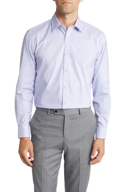 Daniel Hechter Check Dress Shirt In Lilac