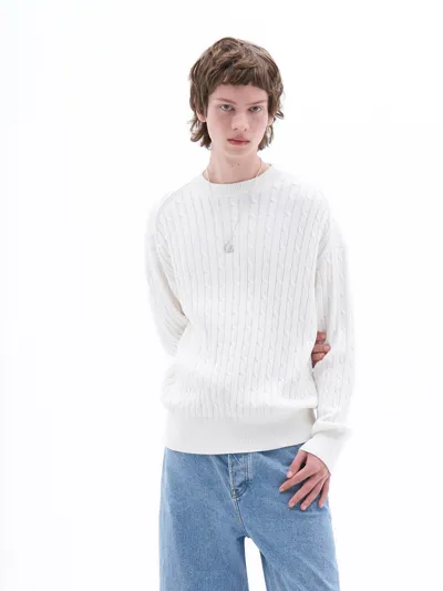 Filippa K Braided Sweater In White