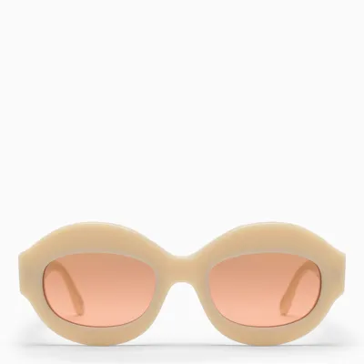 Marni Ik Kil Cenote Cream Sunglasses In White