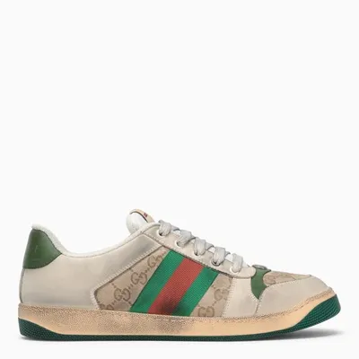 Gucci Beige Screener Low Sneaker