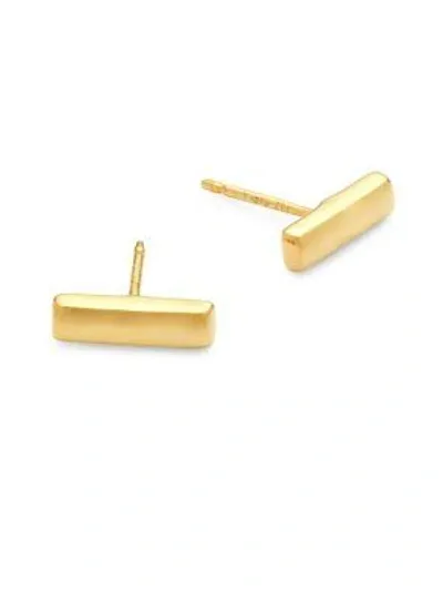 Saks Fifth Avenue 14k Gold Bar Stud Earrings