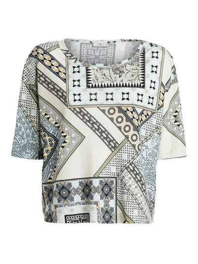 Etro Short-sleeve T-shirt In Blanco