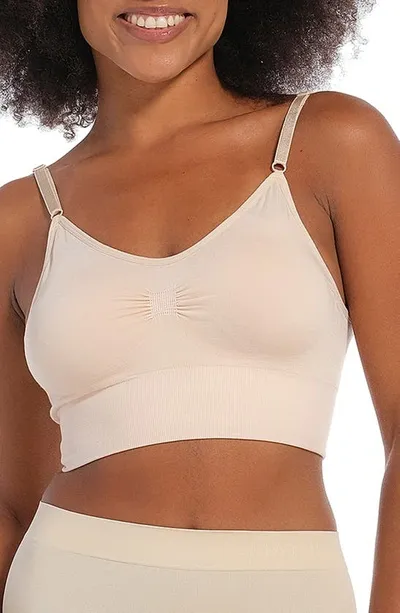 Magic Bodyfashion Low Back Bralette In Latte