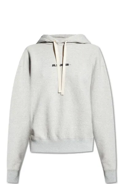 Jil Sander Oversize Hoodie In Grey