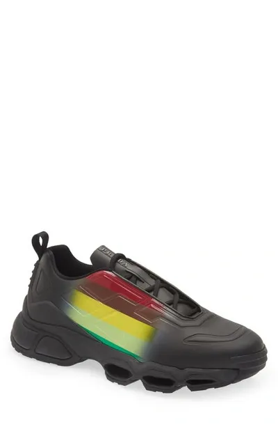 Prada Collision Cross Sneakers In Mela