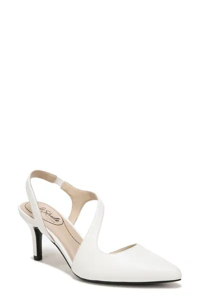 Lifestride Santorini Asymmetric Pointed Toe Pump In White