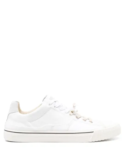 Maison Margiela Low-top Lace-up Sneakers In White