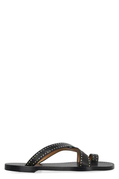 Isabel Marant Jinsay Stud Embellished Slides In Black