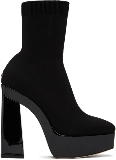 Jimmy Choo Giome Sock Ankle Boots In Black