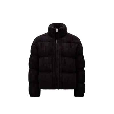 Moncler Genius Padded Cardigan In Black