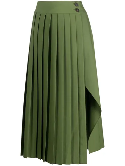 Golden Goose Journey Skirt In Pesto