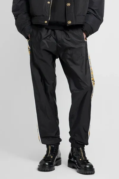 Versace Trousers In Black