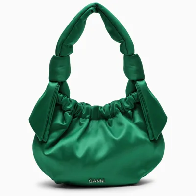 Ganni Occasion Small Hobo Bag Green