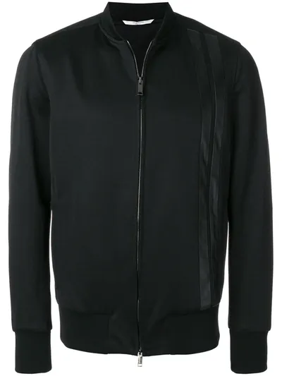 Valentino Lightweight Bomber Jacket In Black