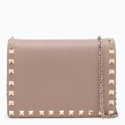 Valentino Garavani Poudre Rockstud Pouch With Chain In Multicolor