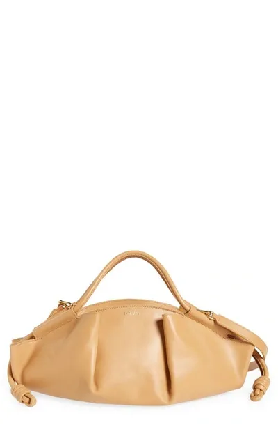 Loewe Paseo Leather Tote Bag In Warm Desert