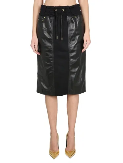 Tom Ford Silk Blend Skirt In Black