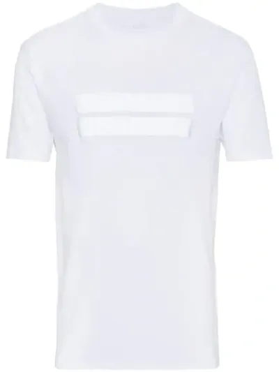 Neil Barrett T-shirt Mit Metallic-streifen In White