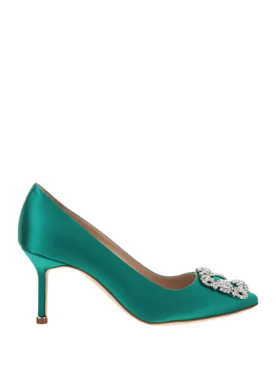 Manolo Blahnik Hangisi Pointed Toe Pumps In Multicolor