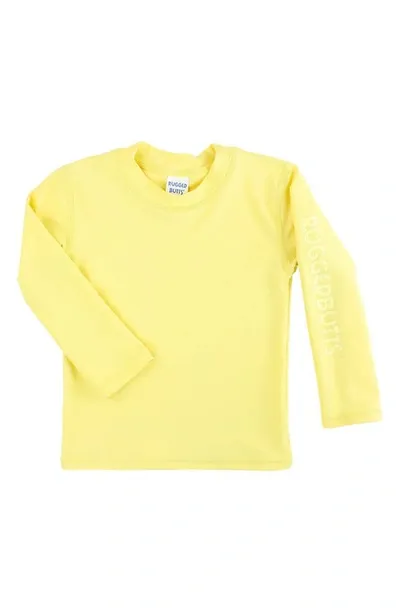 Ruggedbutts Kids' Long Sleeve Rashguard In Yellow