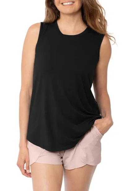 Kindred Bravely Nursing/maternity Tank In Black