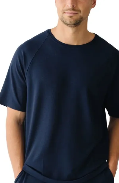 Cozy Earth Ultrasoft Raglan T-shirt In Navy