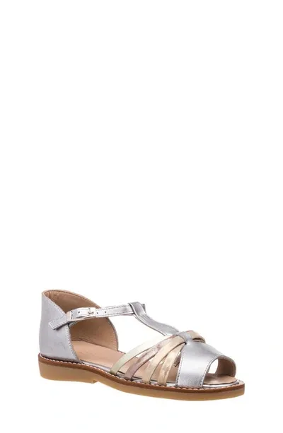 Elephantito Kids' Nadine Metallic Sandal In Silver