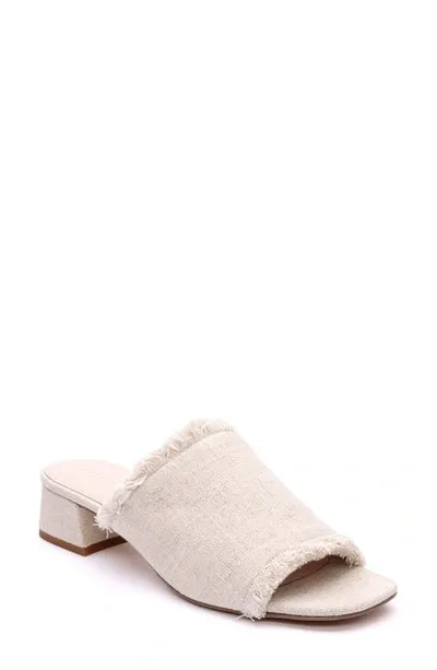 Sanctuary Refresh Fringed Slide Sandal In Natural