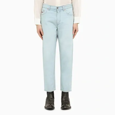 Gucci Light Blue Cotton Slim Jeans