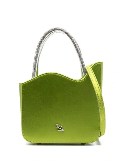 Le Silla Ivy Micro Satin Tote Bag In Green