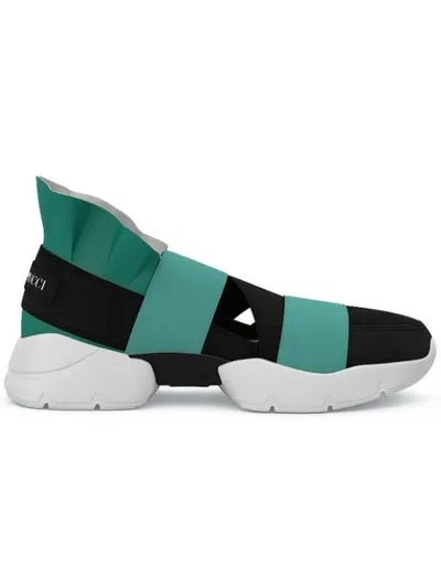 Emilio Pucci City Up Custom Sneakers In Black