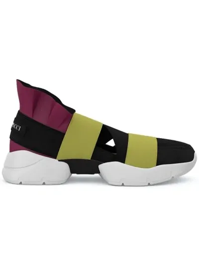 Emilio Pucci City Up Custom Sneakers In Black