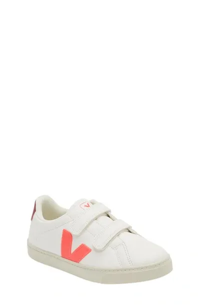 Veja Kids' Small Esplar Chromefree Sneakers In White