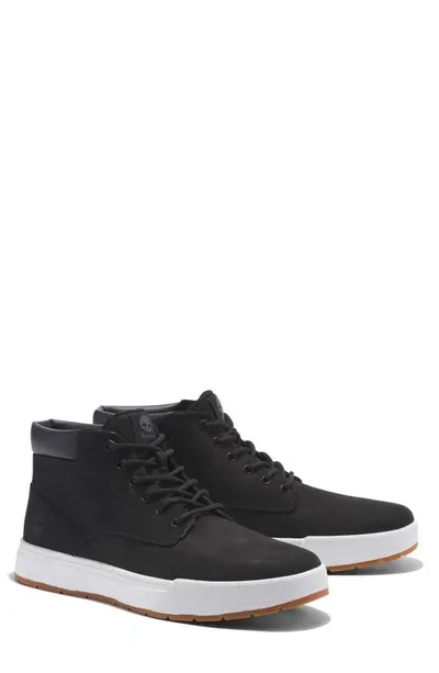 Timberland Maple Grove Chukka Boot In Black Nubuck