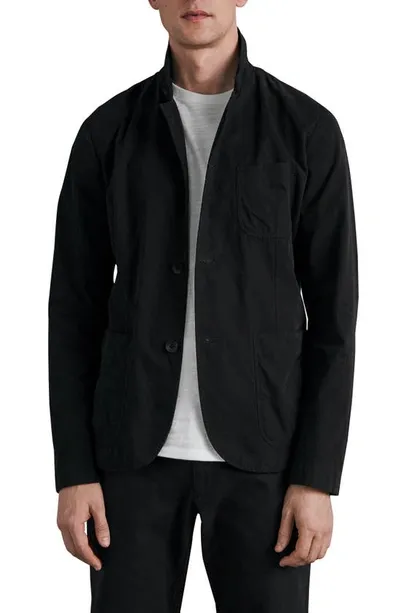 Rag & Bone Prospect Peached Cotton Jacket In Black